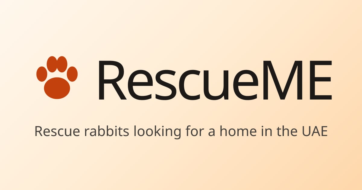 Adoptable Rabbits in the UAE · RescueME UAE